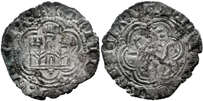 ENRIQUE III de CASTILLA Y LEON 1390/1406 .-  Blanca, Toledo