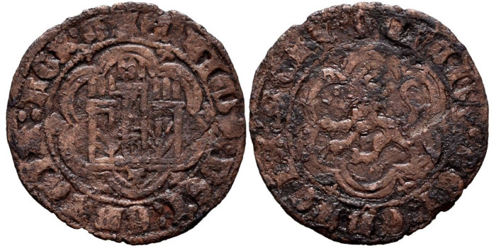 ENRIQUE III de CASTILLA Y LEON 1390/1406 .-  Blanca, Toledo