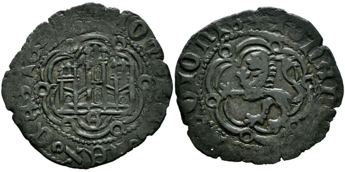 JUAN II de CASTILLA Y LEON 1406/1454 .-  Blanca, Sevilla
