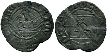 ENRIQUE IV de CASTILLA Y LEON 1454/1474 .-  Dinero, Sevilla