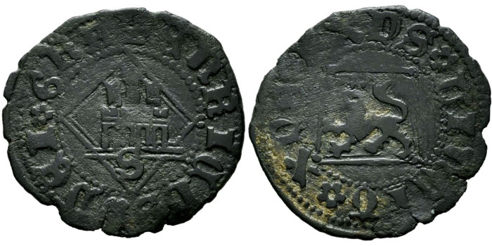 ENRIQUE IV de CASTILLA Y LEON 1454/1474 .-  Dinero, Sevilla