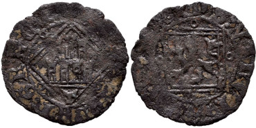 ENRIQUE IV de CASTILLA Y LEON 1454/1474 .-  Dinero, Toledo