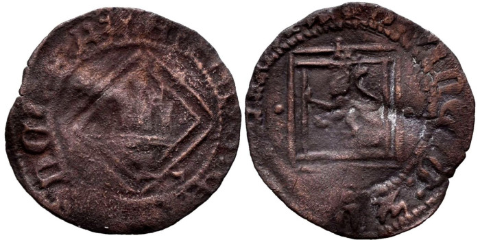 ENRIQUE IV de CASTILLA Y LEON 1454/1474 .-  Dinero, Cuenca