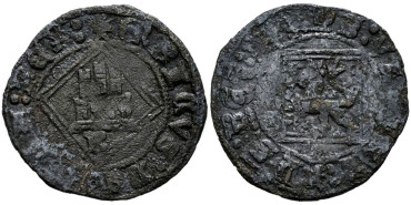 ENRIQUE IV de CASTILLA Y LEON 1454/1474 .-  Dinero, Burgos