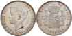 Cy16708H.- ALFONSO XIII 5 Pesetas 1899(18-99) S.G.V EBC