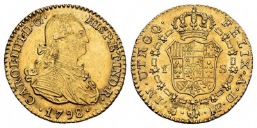 Cy13239.- CARLOS IV - 1 ESCUDO 1798 MADRID M.F.