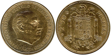 Cy16884M.- 2'50 PESETAS 1953/69 PROOF