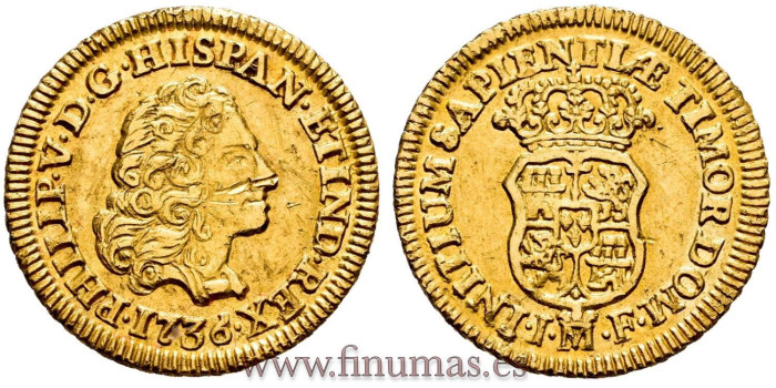 Cy08942.- FELIPE V 1 ESCUDO 1736 MADRID J.F.