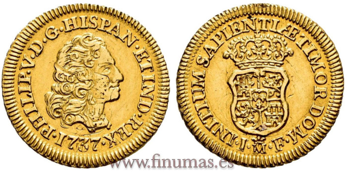 Cy08946.- FELIPE V 1 ESCUDO 1737 MADRID J.F.