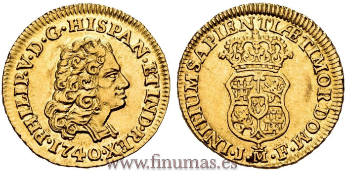 Cy08956.- FELIPE V 1 ESCUDO 1740 MADRID J.F.