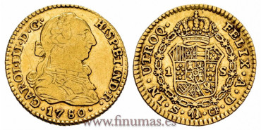 Cy11517.- CARLOS III 1 ESCUDO 1780 SEVILLA C.F.