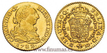 Cy11529.- CARLOS III 1 ESCUDO 1782 MADRID J.D. 
