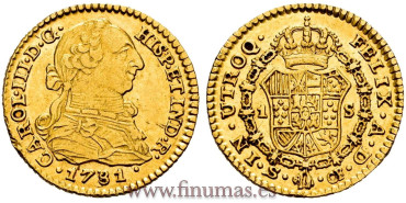 Cy11526.- CARLOS III 1 ESCUDO 1781/71 SEVILLA C.F.