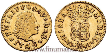 Cy08851.- FELIPE V 1/2 ESCUDO 1746 MADRID A.J.