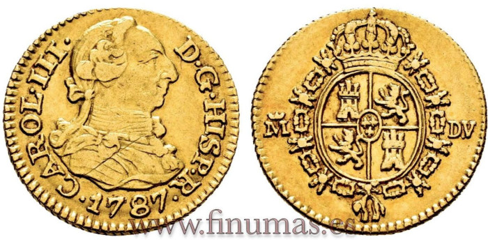 CY11408.- CARLOS III 1/2 ESCUDO 1787 MADRID D.V.