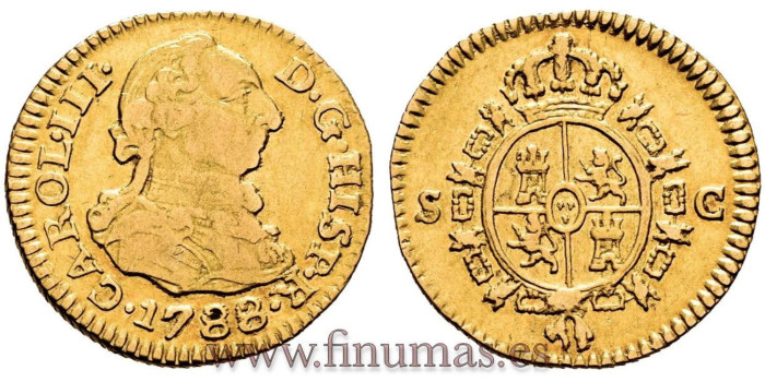 CY11413.- CARLOS III 1/2 ESCUDO 1788 SEVILLA C.