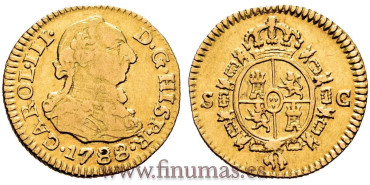 CY11413.- CARLOS III 1/2 ESCUDO 1788 SEVILLA C.