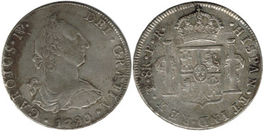 Cy13018.-CARLOS IV - 8 Reales 1790 POTOSI P.R.- MBC