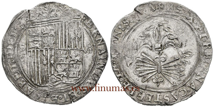 Cy02699.- REYES CATOLICOS  8 REALES 1469-1504 SEVILLA D.
