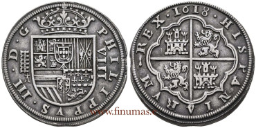 Cy04661.- Felipe III - 8 REALES 1618 SEGOVIA  A+.