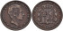 Cy16555f.- ALFONSO XII 5 Centimos 1877 OM MBC+