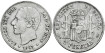 Cy16578e- ALFONSO XII 2 Peseta 1883 (18-83) M.S.M. - MBC