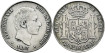 Cy16635e1- ALFONSO XII 50  Cetm. Peso  1883 Manila - MBC