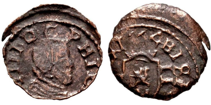 Cy04976.- FELIPE IV 2 Maravedis 1664 Madrid o Cuenca 