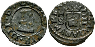 Cy04985a.- FELIPE IV 4 Maravedis 1664 Madrid S