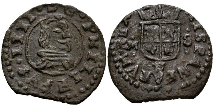 Cy05129.- FELIPE IV 8 Maravedis 1661/64 Madrid S