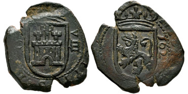 Cy05029.- FELIPE IV 8 Maravedis 1621 Cuenca