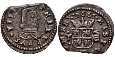 Cy05132a.- FELIPE IV 8 Maravedis 1661 Madrid Y