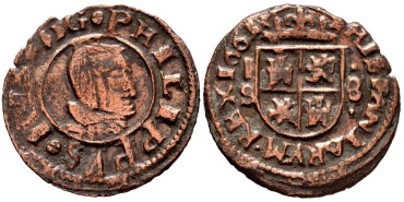 Cy05167.- FELIPE IV 8 Maravedis 1663 Segovia