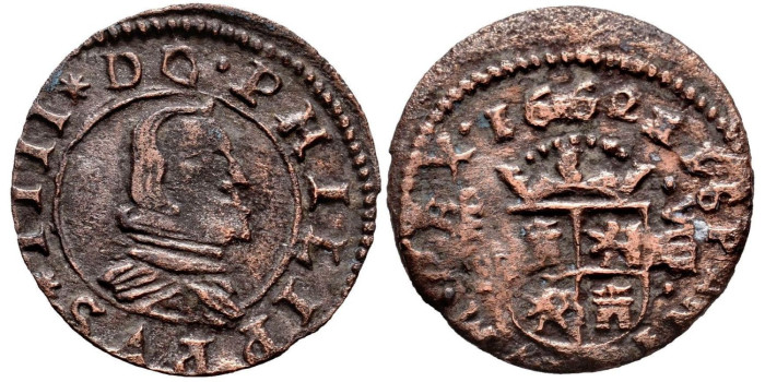Cy05153a.- FELIPE IV 8 Maravedis 1662 Madrid Y