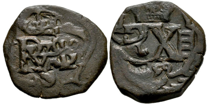 Cy05090.- FELIPE IV 8 Maravedis  Resellada a XII