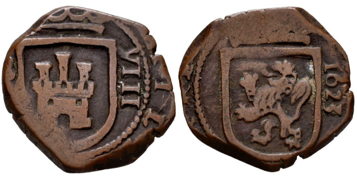 Cy05040.- FELIPE IV 8 Maravedis 1623 ¿Sevilla? 