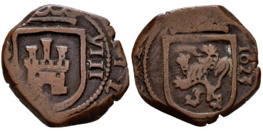 Cy05040.- FELIPE IV 8 Maravedis 1623 ¿Sevilla? 