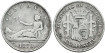 Cy16511c.- G.P. y REPUBLICA 1 Peseta 1870 (18-73) D.E.M. BC+