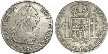 copy of Cy13018.-CARLOS IV - 8 Reales 1790 Lima I.J.- EBC-