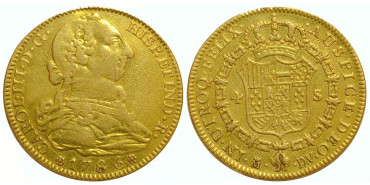 copy of Cy11864.-CARLOS III - 4 Escudos 1779 Sevilla C.F.- MBC-