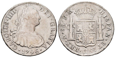copy of Cy13068.-CARLOS IV - 8 Reales 1796 Potosi P.P.- SC-