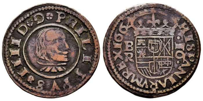 FELIPE IV - 16 Maravedis 1664  Burgos - MBC