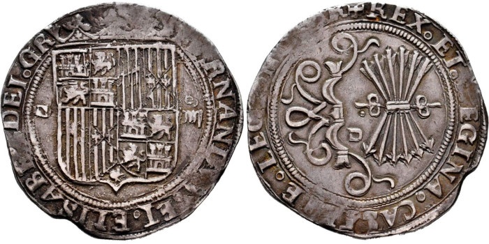 copy of Cy02669.- REYES CATOLICOS  4 REALES 1469-1504 SEVILLA - VARIANTE.