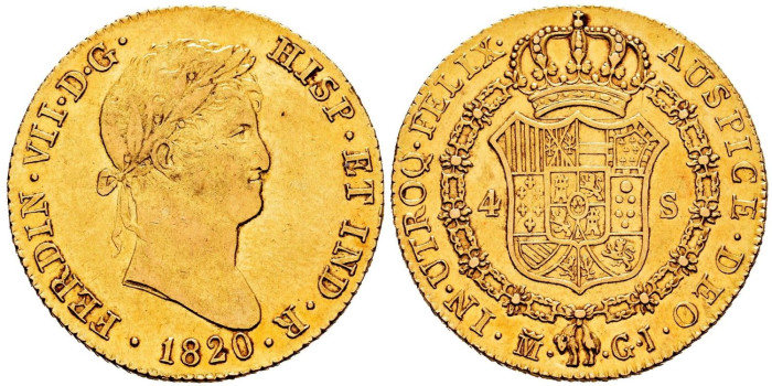 copy of Cy15541.- FERNANDO VII - 8 Escudos 1814 Lima  J.P. -MBC
