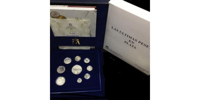 SET OFICIAL FNMT AÑO 2001- ULTIMAS PESETAS EN PLATA