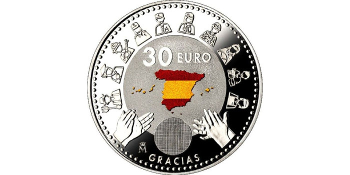 30 EUROS ESPAÑA 2020 “COVID-19”  - PLATA/COLOR