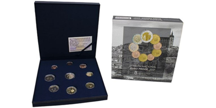 SET OFICIAL EUROS ESPAÑA 2021  PROOF