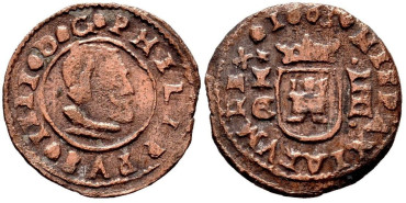 Cy04973.- FELIPE IV 4 Maravedis 1663 Cuenca CA