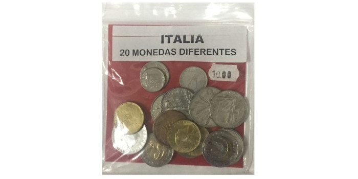 Italia Lote de 15 monedas diferentes