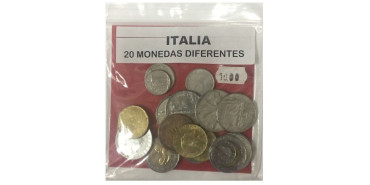 Italia Lote de 15 monedas diferentes